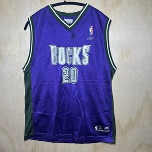 Vintage Milwaukee Bucks Gary Payton Boys XL 18/20 NBA Rare
